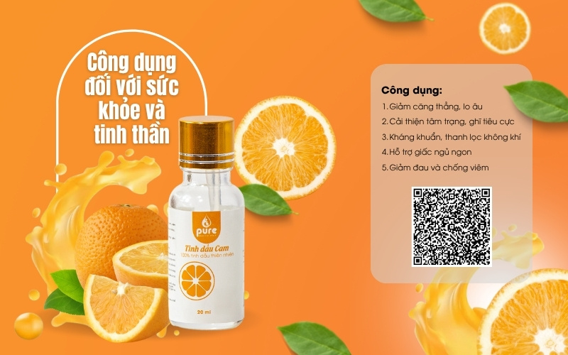 Tinh dầu cam: bí quyết vàng cho sức khỏe, sắc đẹp và không gian sống