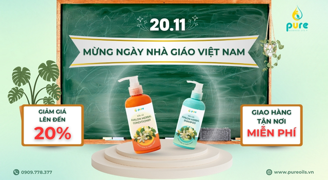 Avalon – Chăm Sóc Tóc Bằng Thảo Dược, Món Quà Tri Ân Thầy Cô Ngày 20-11