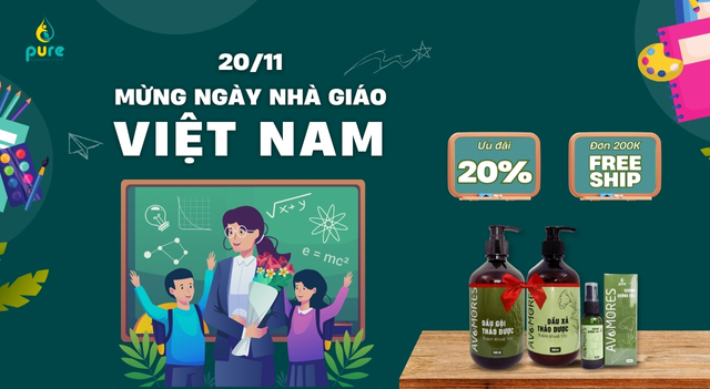 Món Quà 20-11 Đầy Ý Nghĩa Tặng Thầy Cô: Dầu Gội & Dầu Xả Avamores