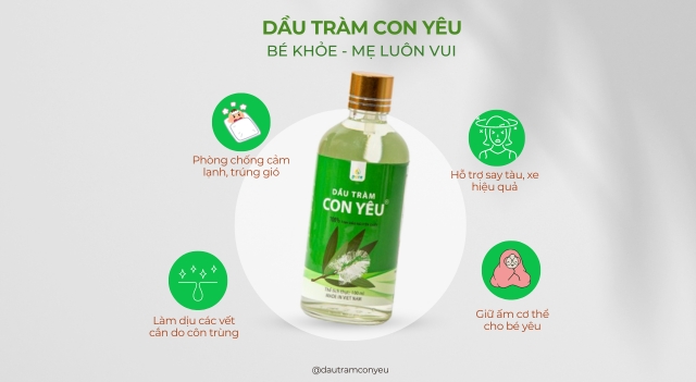 Dầu Tràm Con Yêu – Lựa Chọn Hoàn Hảo Cho Mùa Cảm Cúm