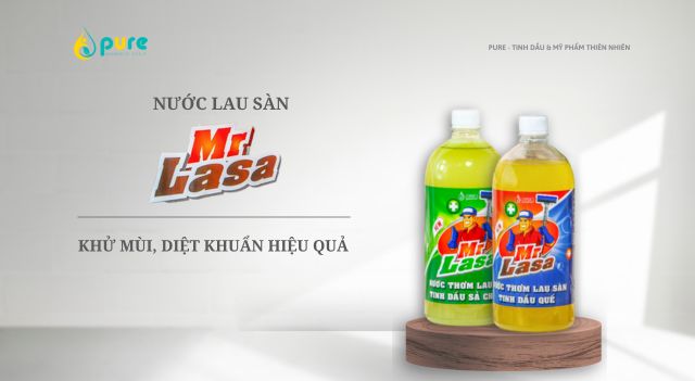 Nước Lau Sàn MR. LASA - Giúp Tăng Tuổi Thọ Cho Sàn Nhà