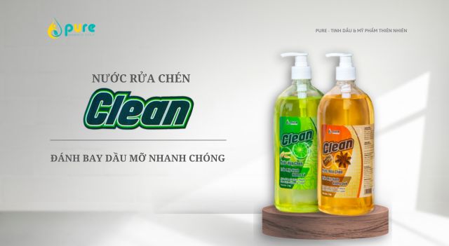 Nước Rửa Chén Thảo Mộc PURECLEAN - An Toàn Cho Cả Nhà