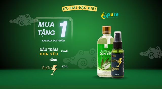 Ưu Đãi Đặc Biệt: Mua 1 Chai Dầu Tràm Con Yêu – Tặng Ngay 1 Chai Tinh Dầu Chống Côn Trùng Satras!