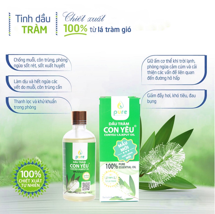 Công dụng của dầu tràm cho mọi lứa tuổi