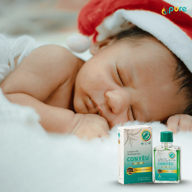 Dầu khuynh diệp Con Yêu bí quyết bảo vệ hệ hô hấp của trẻ khi trời lạnh