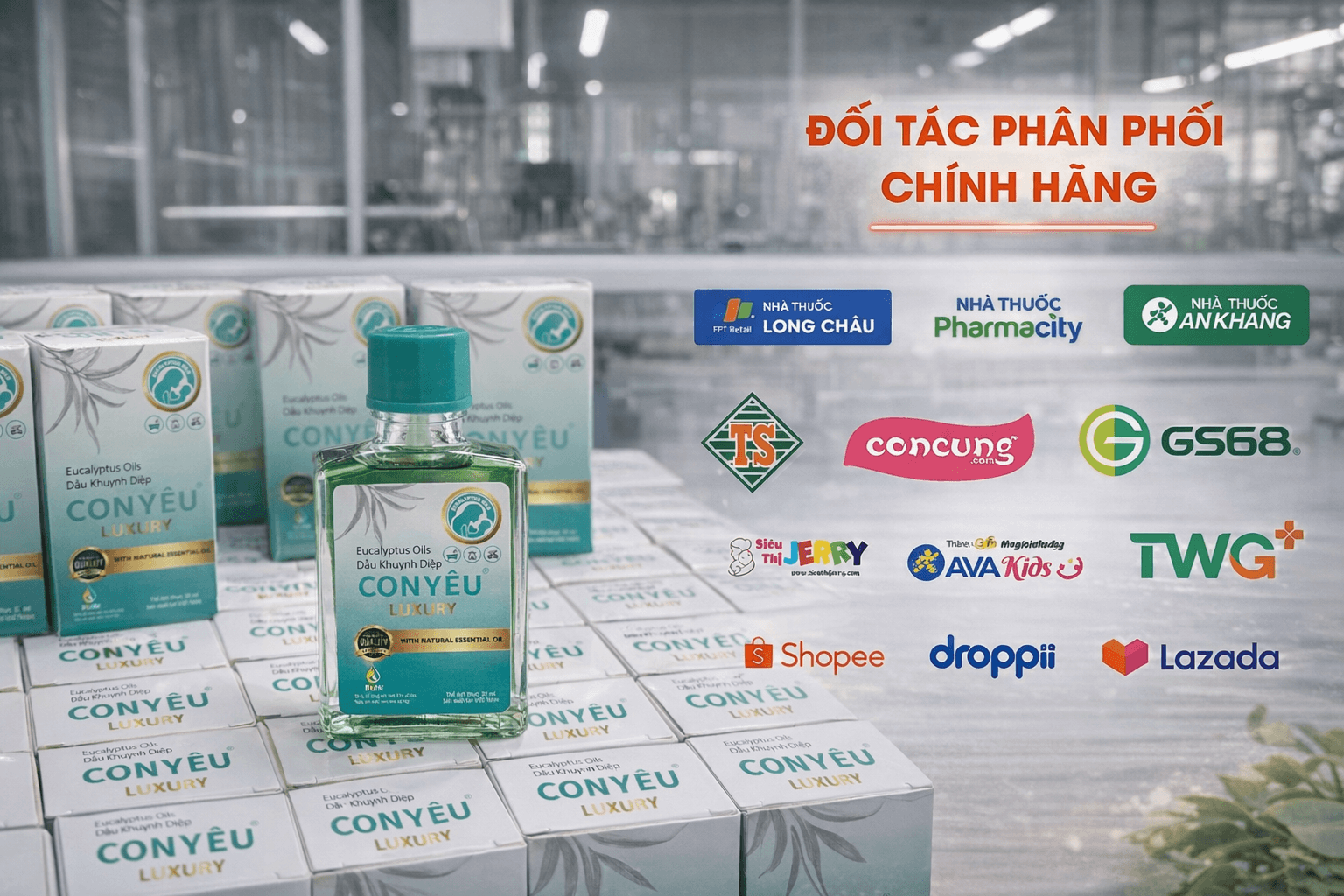 Dầu khuynh diệp Con Yêu Luxury an toàn cho sức khỏe của bé