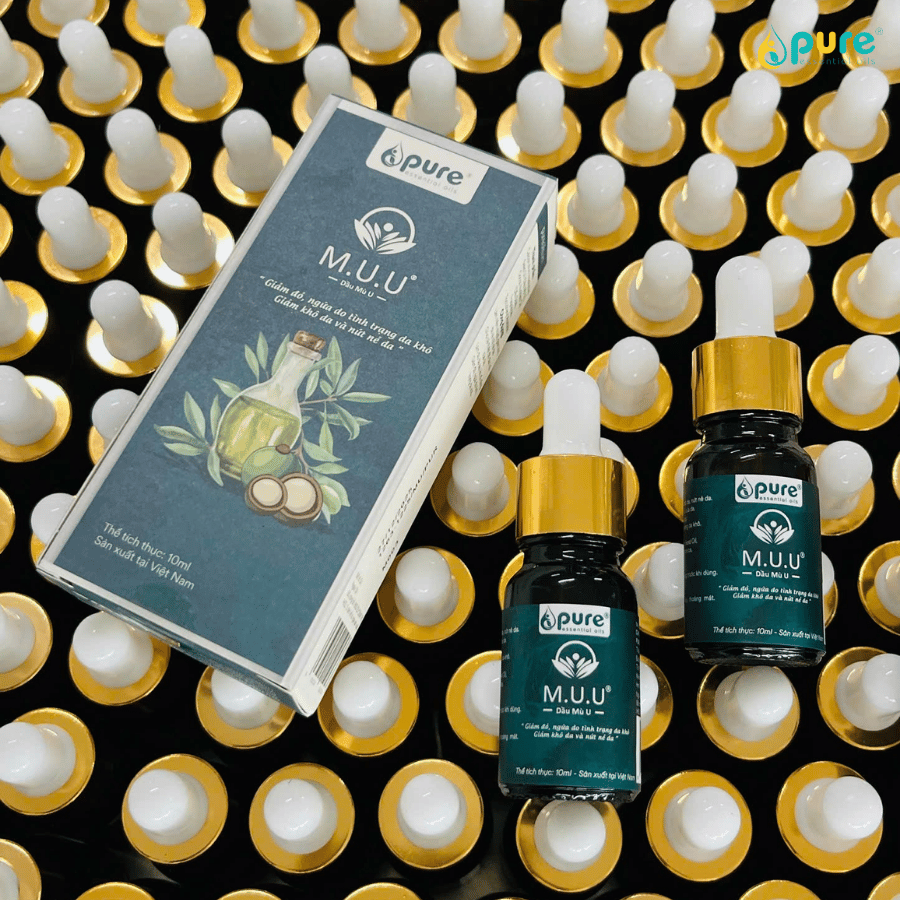 Dầu mù u M.U.U giảm hăm tã và chàm sữa an toàn cho trẻ sơ sinh