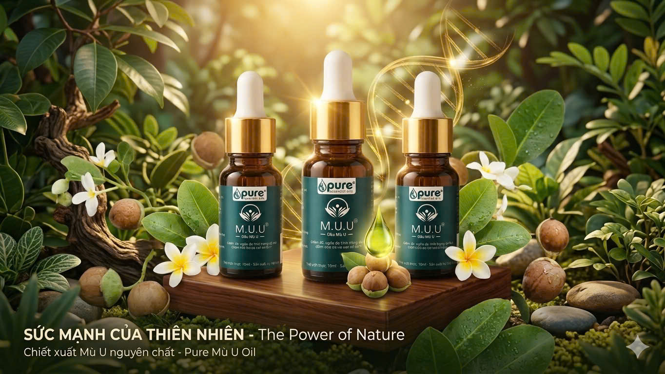 Dầu Mù U tinh tuý  cho làn da tổn thương khô ráp