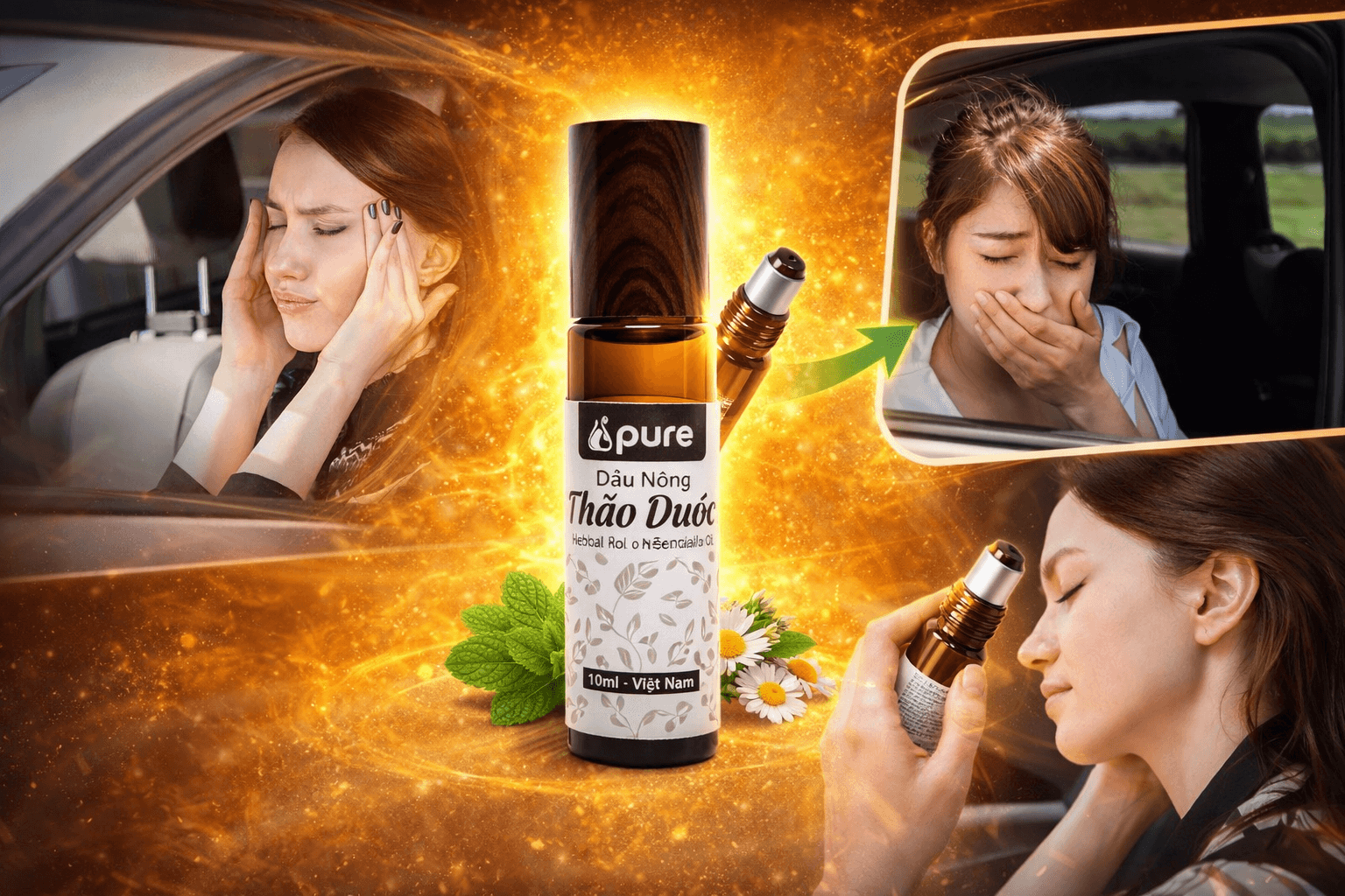 Dầu nóng thảo dược giảm say xe có hiệu quả không ?