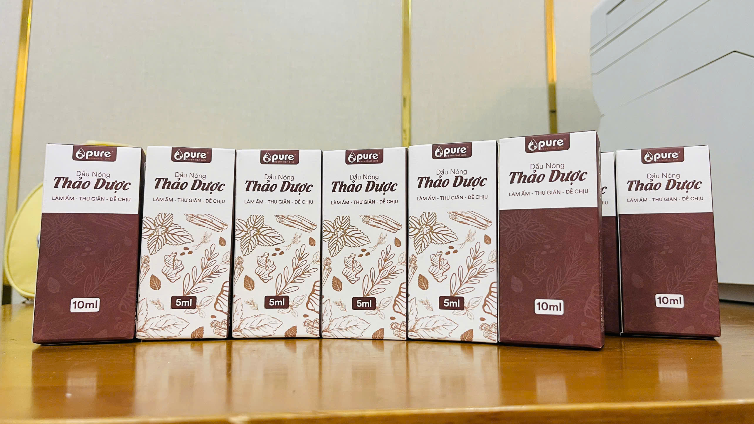 Dầu Nóng Thảo Dược Pure 5ml, 10ml – Làm Ấm, Giảm Đau