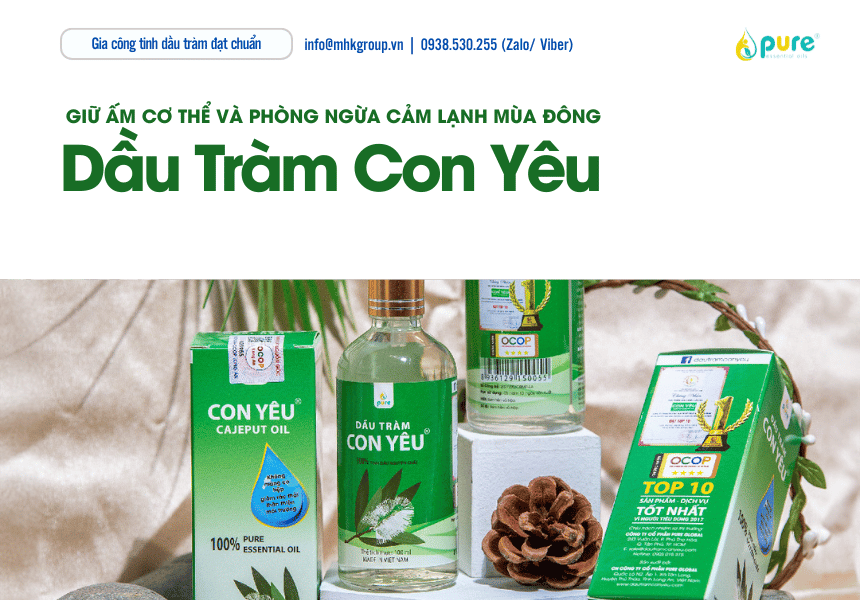 Dầu tràm giúp giữ ấm cơ thể và phòng ngừa cảm lạnh mùa đông