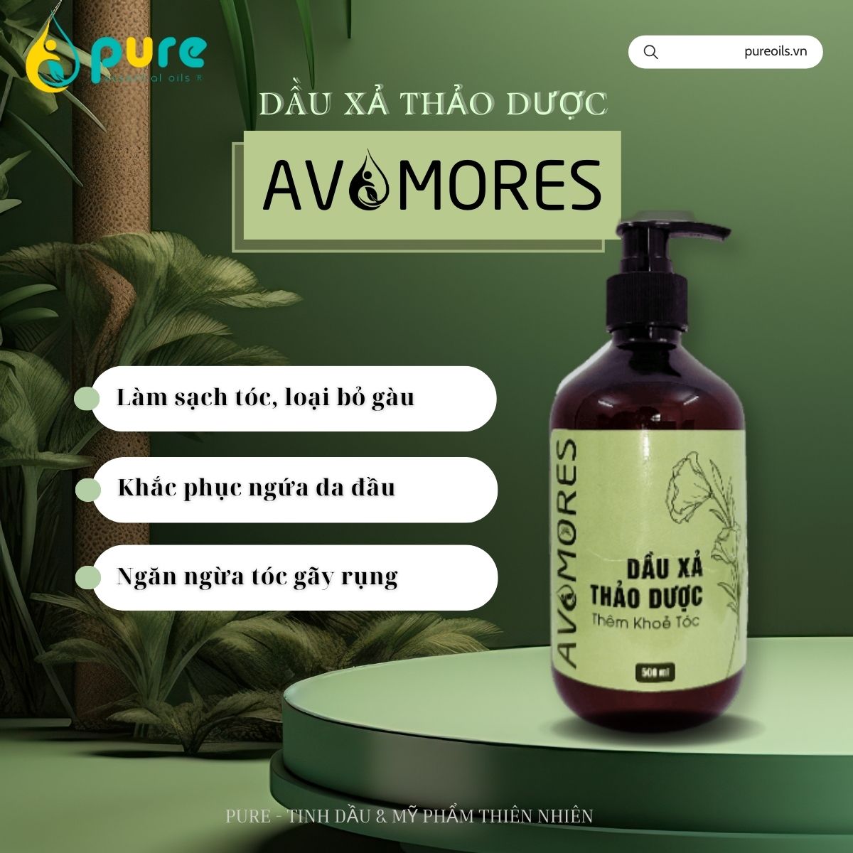 Dầu Xả Thảo Dược Avamores – Sự Lựa Chọn Tối Ưu Cho Mái Tóc Hư Tổn