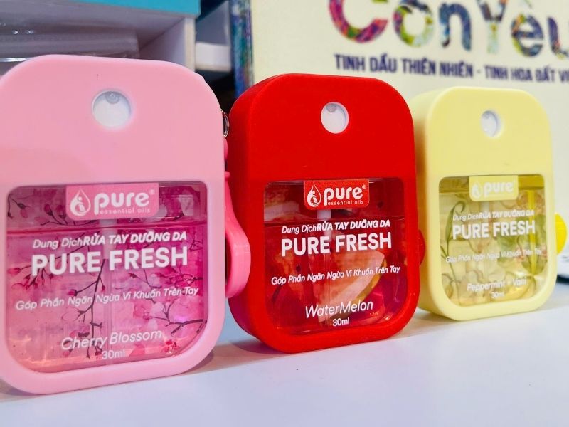 Dung Dịch Rửa Tay Dưỡng Da PURE FRESH 30ml Kháng Khuẩn, Tiện Lợi
