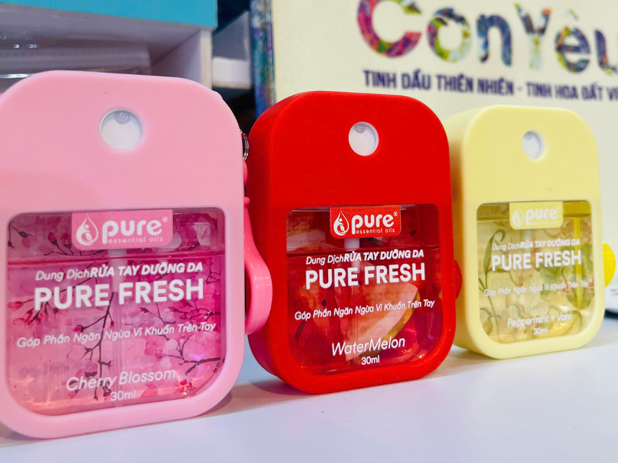 Dung Dịch Rửa Tay Mini PURE FRESH dịu nhẹ làn da sạch khuẩn