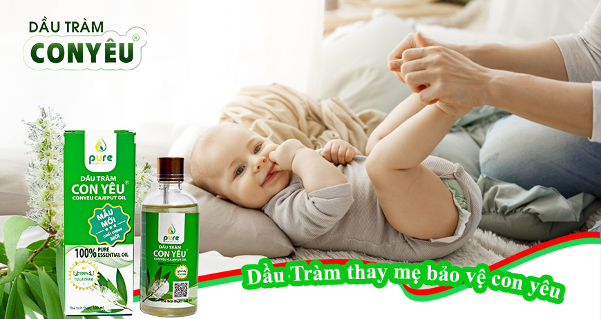Dùng tinh dàu tràm cho trẻ bị ho