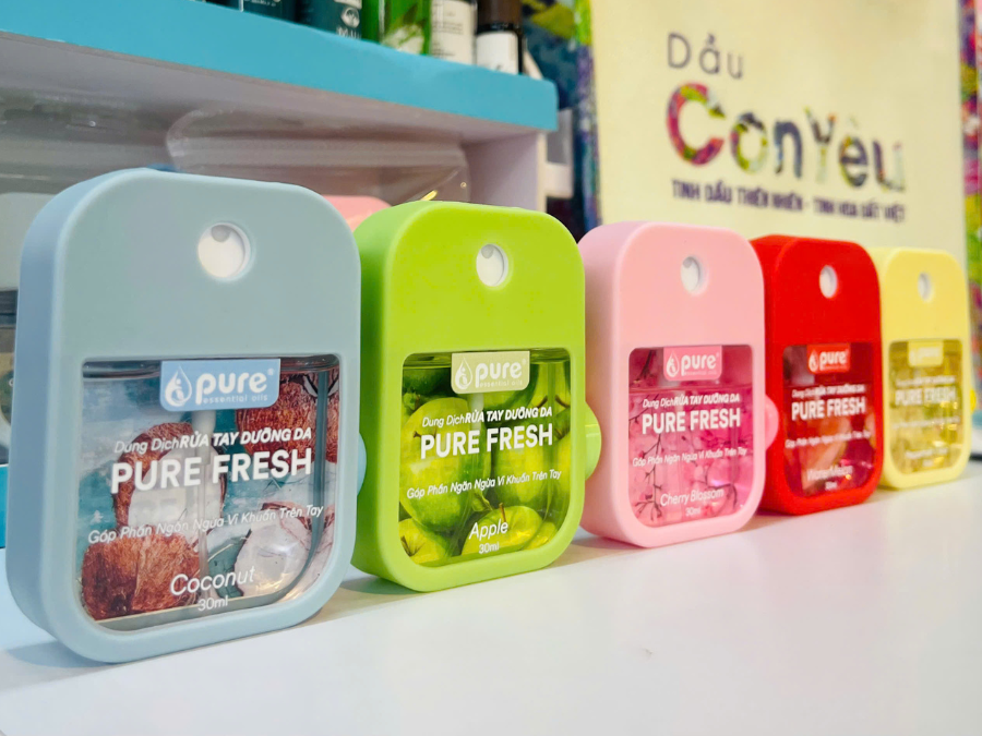 Nước Rửa Tay Khô PURE FRESH tiện lợi cho giới trẻ