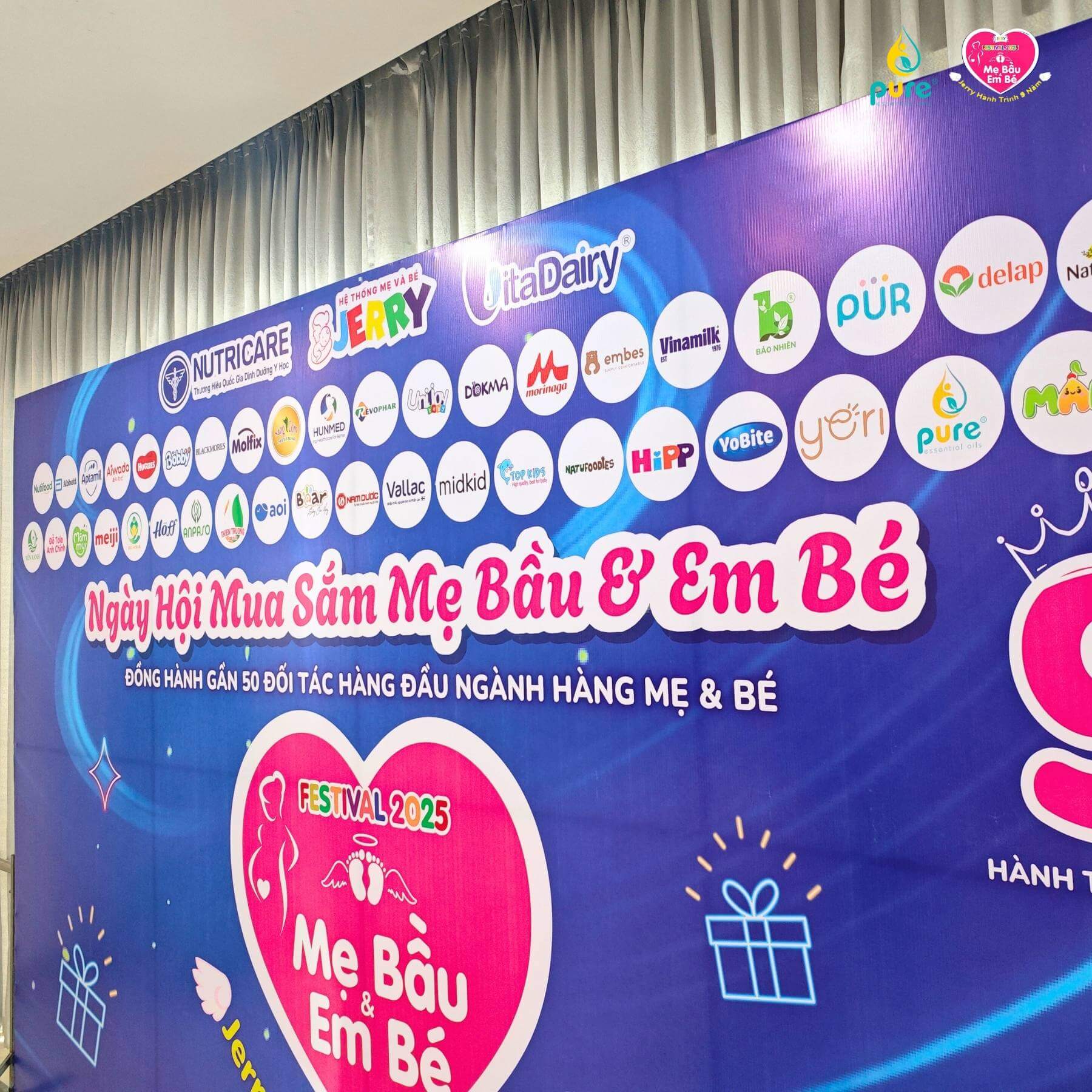 Pure Global đồng hành cùng Festival Mẹ bầu và Em bé tại Tỉnh Vĩnh Long (Bến Tre) do Hệ thống Jerry tổ chức