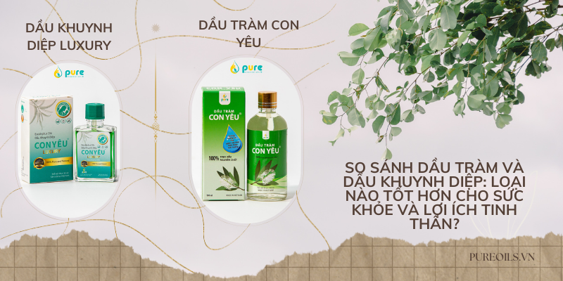 So Sánh Dầu Tràm và Dầu Khuynh Diệp: Loại Nào Tốt Hơn Cho Sức Khỏe và Lợi Ích Tinh Thần?