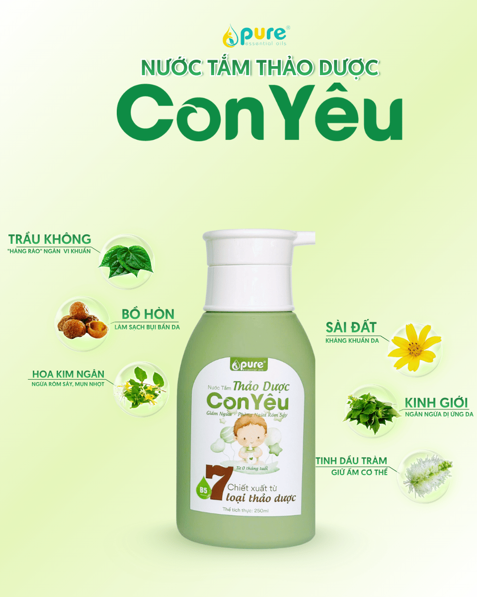 Sức mạnh từ 7 loại thảo mộc dân gian trong nước tắm thảo dược Con Yêu