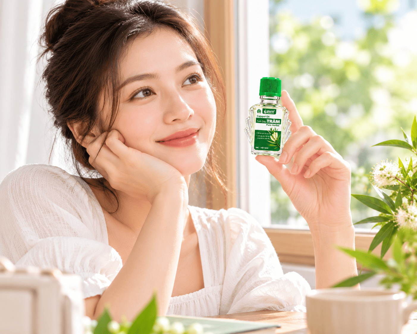 Tinh dầu tràm 3ml mini PURE nhỏ gọn cho cả gia đình