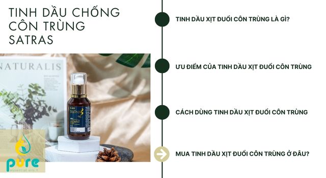 Tinh dầu xịt đuổi côn trùng - Bí Quyết Giữ Không Gian Sống An Toàn
