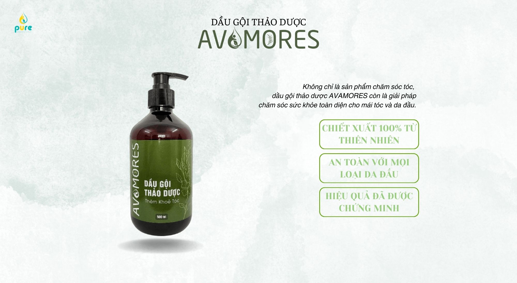 Tóc Khỏe, Da Đầu Sạch – Bí Mật Đến Từ Dầu Gội Thảo Dược AVAMORES