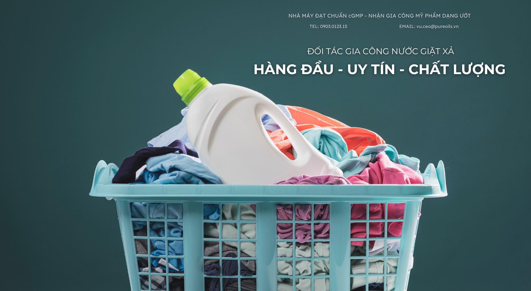 Đối Tác Gia Công Nước Giặt Xả Đáng Tin Cậy – PURE