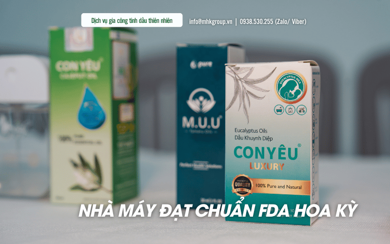 Gia Công Tinh Dầu Thiên Tại Nhà Máy Đạt Chuẩn FDA Hoa Kỳ