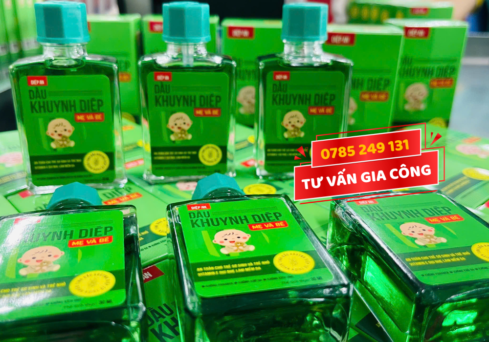 Gia công dầu khuynh diệp Diệp An - Giải pháp gia công trọn gói tại Pure Global