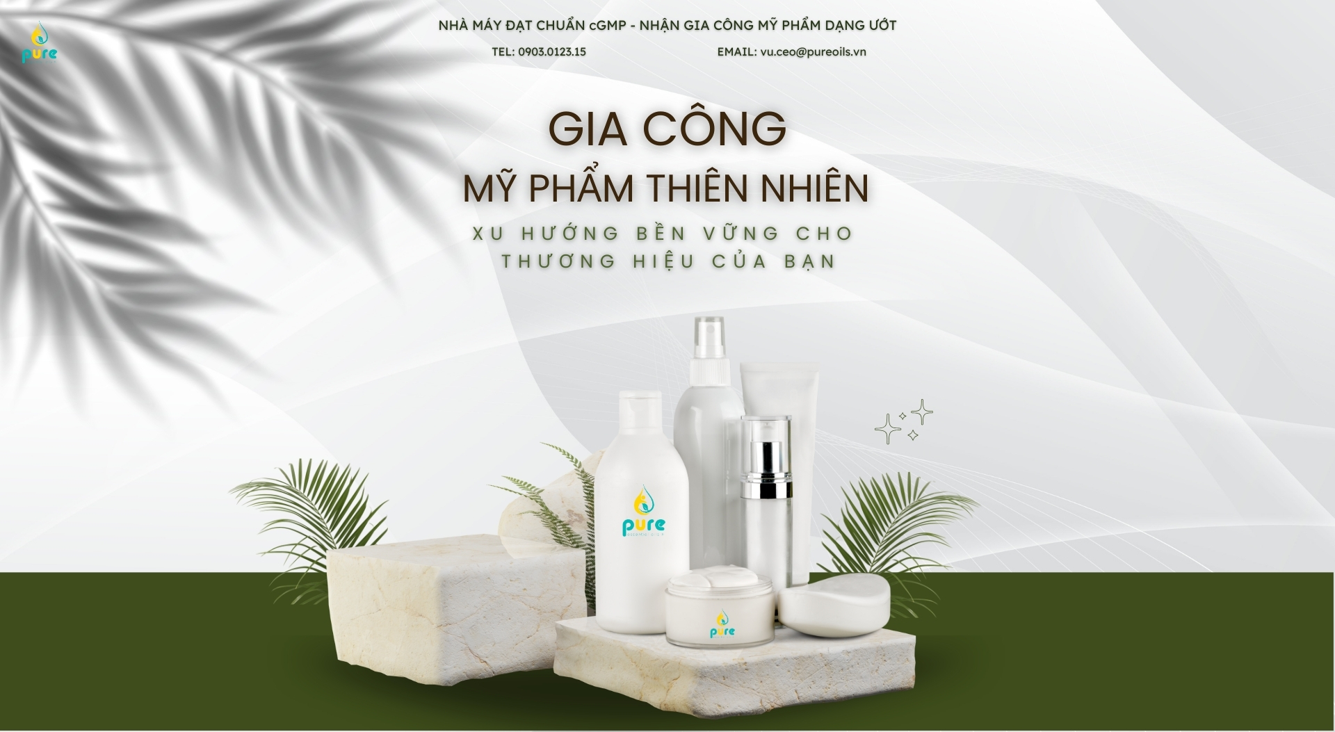 Gia Công Mỹ Phẩm Thiên Nhiên – Xu Hướng Bền Vững Cho Thương Hiệu Của Bạn