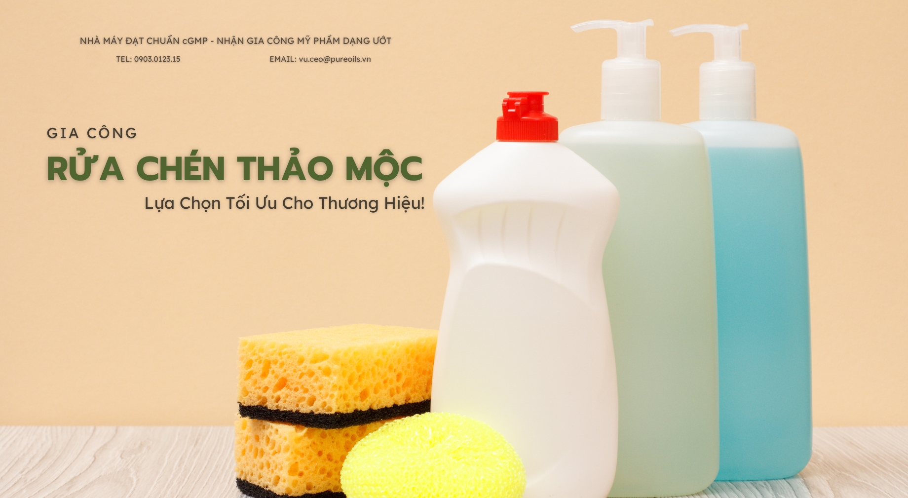 Gia Công Nước Rửa Chén Thảo Mộc – Lựa Chọn Tối Ưu Cho Thương Hiệu