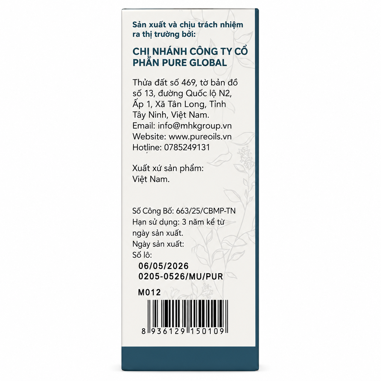 Dầu mù u 30ml
